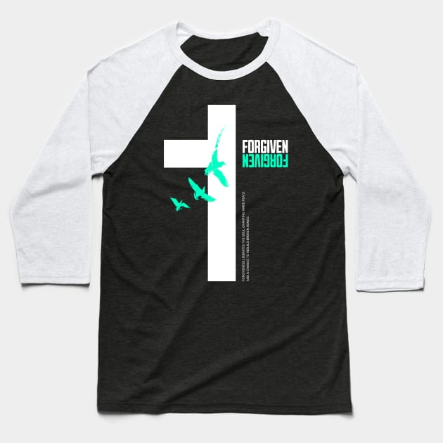 Forgiven Baseball T-Shirt by Nikisha